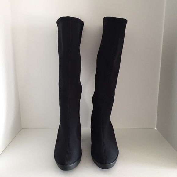 Hogl Women's Gore-Tex Winter Boots High Heel Knee High Round Toe Side Zip 10 - Picture 3 of 16